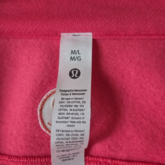 Lululemon Hot Pink Scuba - Picture 2 of 4